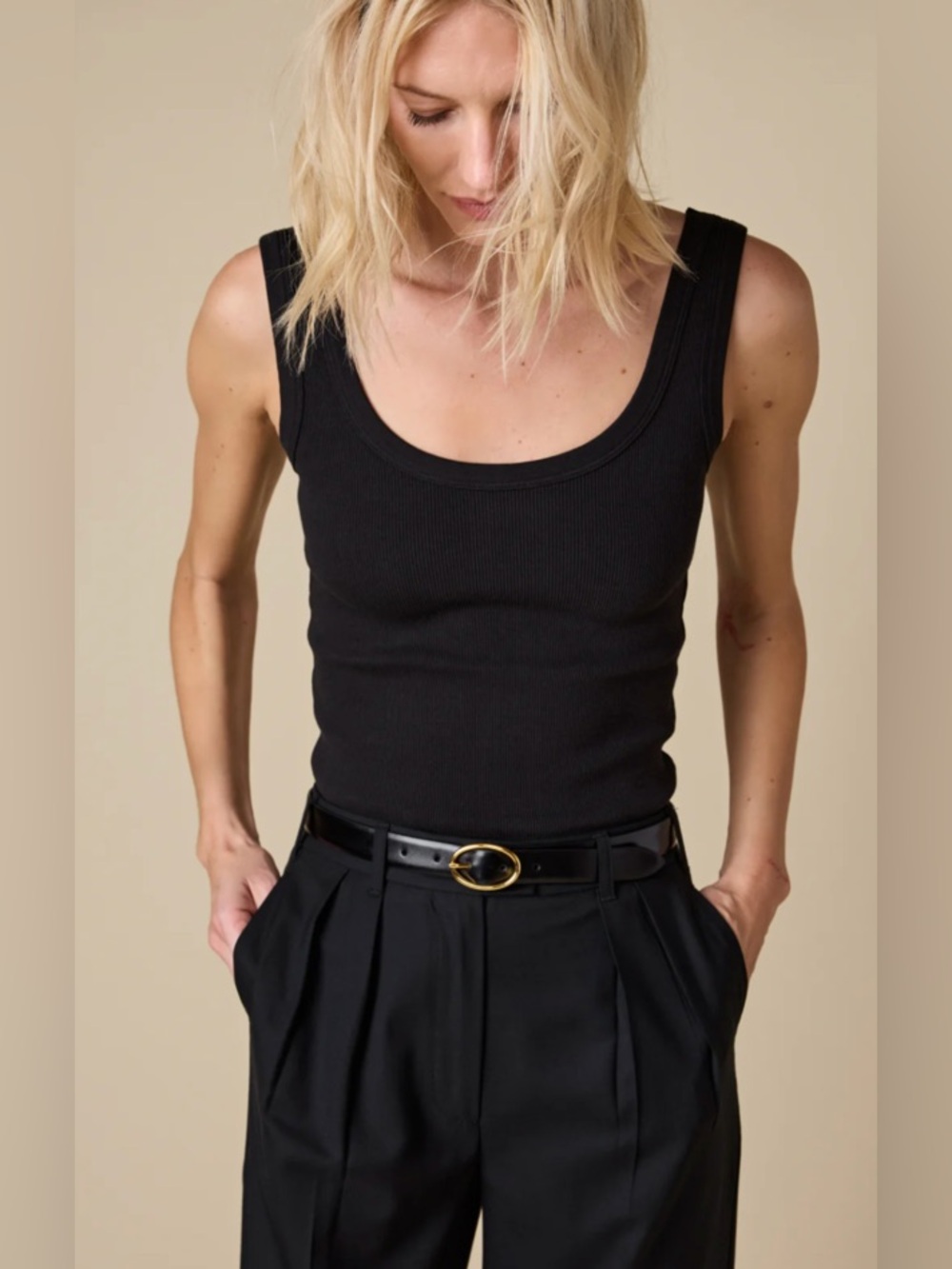 Sold Out NYC The Scoop It Up Tank in Black